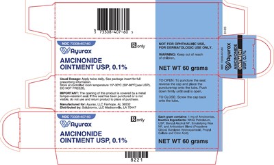 Package Label – Principal Display Panel – 60 G Carton (Amcinonide Carton Label)